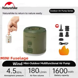 Strumenti NatureHike Outdoor 3 in 1 Mini pompa del vento Mini Air Pompa infiammabile multifunzionale Adatto per cuscini materassi Pompa gonfiabile