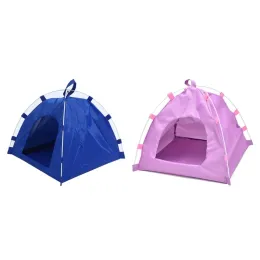 Mats Camping Cat Tent Dogs Bed Tepee For Dogs Kennel Indoor Nest Nest Cat Bed for Cat Puppy Cave Dom House Lightweight