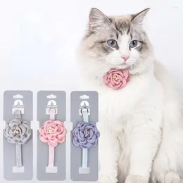 Collari per cani Pet Cat CAT CAMELLIA FLOWER CINETTO COME COME COMPRENSIONE Accessori per utensili regolabili della principessa Forniture