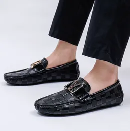 Retro Men Dress Shoes Brogue Style Party Leather Formal Wedding Shoe Mens Flats Leather Oxfords Slip on Fashion Loafers Boots For Boys Party Shoes