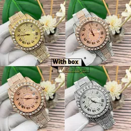 Projektant Luksusowy zegarek zegarek wysokiej jakości oryginalna wersja, pełny diamentowy wodoodporny luksusowy zegarek kwarcowy, zegarek na nadgarstek dla kobiet i męskich.