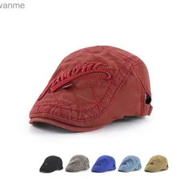 Caps Hats Jamont British Cotton Washed Kids Cap Baret Boys Girls Baby Painters Chapeau Hommes Bere WX