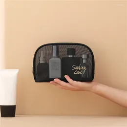 화장품 가방 패션 메쉬 메이크업 여성 사각형 투명한 쉘 가방 파우치 여성 제공