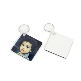 1000 pieces MDF blank Sublimation heat transfer print Keychain Printer supplies 3145