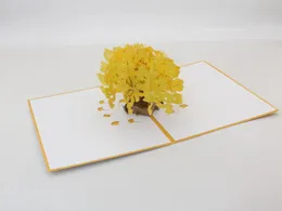 Handmade 3d Tree Greeting Cards Invitation Obrigado post cartão pelo aniversário de Natal Festive Party Supplies8137768