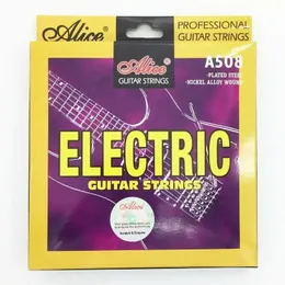 Orijinal Alice AE530 ELEK GİTAR STRING'ler 1.-6th Işık Süper Işık Ekstra Işık Nikel Alaşımlı Yara Tam Set Altıgen Çekirdek