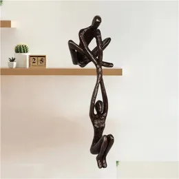 Acessórios para ferramentas de churrasco escovas de homem levantamento de homem figure estátua estátua amante de estátua scpture ornament Decoração de mesa de casa dança dança casal criativo otupm