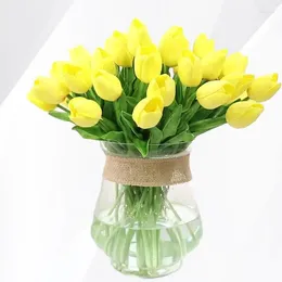 Decorative Flowers Luxurious Moisturizing Lifelike Artificial For Home Decoration - Experience Realistic Texture With This Large Bouquet