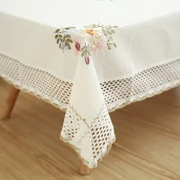 Pads Europe Flowers Tovagliatore bianco White Hollow Lace in pizzo in cotone Dust Aound Table Clood Copertina per mobile per banchetti per matrimoni TV