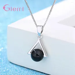 Kedjor 925 Sterling Silver Pendant Necklace For Decoration Classic Style Triangle Shape Present Women Party Wholesale