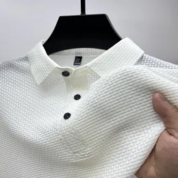 Дизайнерский дизайнерский мужчина Polo S-3XL Plus Busine Business Casual футболка лучшего качества летняя рубашка Polos с узорами High Street Busines