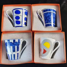 Классические кружки Cafe Cafe Cafe Tea Milk Cups Bone China Ceramic Coffee Drinkware Water Home Office Pring Cup подарок