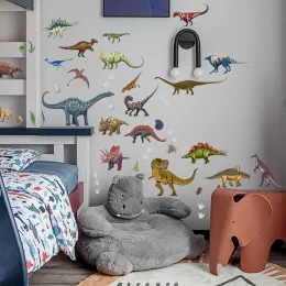 Klistermärken Egofriendly Wall Stickers Wall Decals 4 Sheets Dinosaur Decor Glow In the Dark Luminous Stickers Selfadhesive