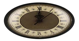 Настенные часы 1pc Классический Mute 212 quot Clock Quartz Mechanys Mechanys Mehies Вставьте римскую цифру белое лицо Золото