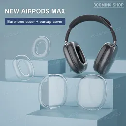 W przypadku AirPods Max Bluetooth Akcesoria do słuchawek przezroczyste TPU Solid Silikon Wodoodporny obudowa ochronna AirPod Maxs Słuchawki Zestaw słuchawkowy