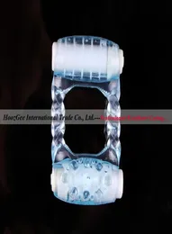 W1031 Doppelkopf -Vibtator -Verriegelungsverzögerung Sex Hahn Vibration Penis Ring Sex Toys Erwachsene Produkte XQ0104106930