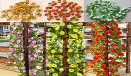 10 pezzi 2m 6 colori Silk artificiale Flower Ghirland Vine Idera casa DECORAZIONI DEL GIARDINE DEL GIARDINO 4179742