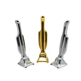 69 mm/2,72in 3 Farben Metall Schnupftaber Der Design der Little Golden Man Trophy Schnupftabak -Stabbaums -Raucherzubehör