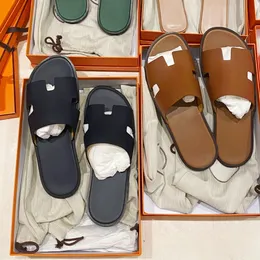 Дизайнер сандалий для мужчин женщин пляжные тапочки искренняя кожа H Письма модные тапочки.