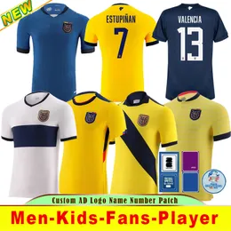 Ecuador 2024 Copa Soccer Jersey Home Ywllow Away Biue Pervis stupinan 24 25 Gonzalo Plata Michael Estrada футбольные рубашки