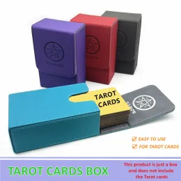 Games PU Leather Tarots Cards Box Case Container Collection Divination Astrology Oracle Deck Card Pouch Board Game L757