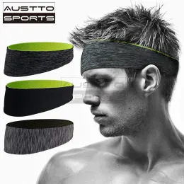 Yoga -Haarbänder Austto Sport Stirnband Schlankes Training Kühlung Schweißband für Männer Frauen, die Sycling Outdoor Sport Drop Lieferung Outvrd leiten