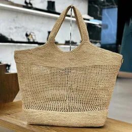 Designer -Tasche Klassische und modische Handtasche Einkaufstasche Lafite Grass Hollow gewebte dünne transparente Einkaufstasche quadratische Stapfenbeutel genähte Pendelstoff Stofftasche