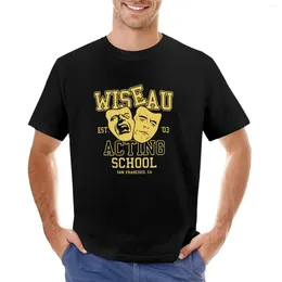 Polos Wiseau Acting T-shirt Grafika Hippie Grafika Grafika Hippie Big and Tall T koszule dla mężczyzn