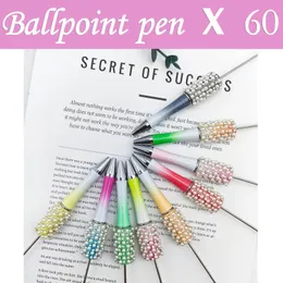 60 pezzi all'ingrosso Diamond Ballpoint Pens Regalo Creative School Office Forniture Brithday