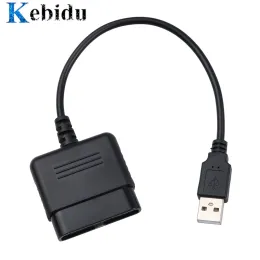 Kablolar Sony PS2 Oyun İstasyonu için Kabidu 2 Joypad Gamepad, PS3 PC USB Oyunlar Denetleyici Adaptör Dönüştürücü Sürücü Olmadan