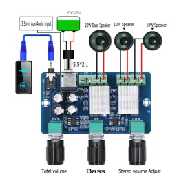 Amplifier XHA355 DC12V Yamaha 2.1 channel 10WX2+20W Stereo Audio Digital power amplifier board Bass subwoofer AMP Amplificador