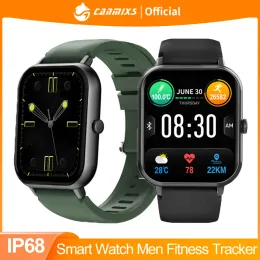Zegarki CanMixs Damskie Smartwatch Mężczyźni 1.83 cala duży ekran IP68 WODY ODPOWIEDNI SPORT WATT Tracker Fitness Mężczyźni Męt Men Watch na iOS Android