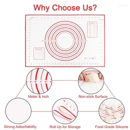 Baking Tools 30X40CM Silicone Mat Kneading Dough Pizza Cake Pastry Pad Non-stick Kitchen Cooking Grill Gadgets Bakeware Mats