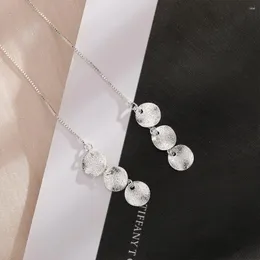 Серьги с серьгами модный серебряный цвет капля матовая круглая прокладки Геометрическая для женщин для женщин подарок подарки модные украшения оптом