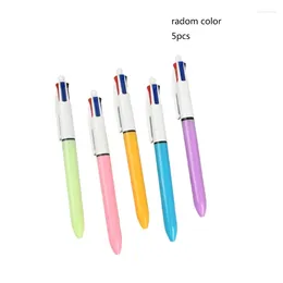 Parçalar Çok renkli tükenmez kalem 4-Colors-in-1 Noel Çorap Doldurucu Doldurucu Geri Çekilebilir Kalemler 594a