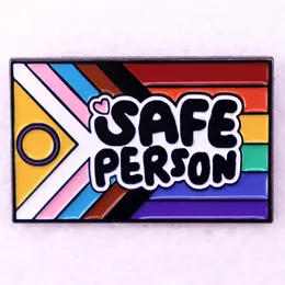 LGBT Rainbow Person Brooch Cute Anime Movies Games Hard Finamel Pins Accold Cartoon Brooch Backpack Hat Bag Bag Bag Badges Lapel