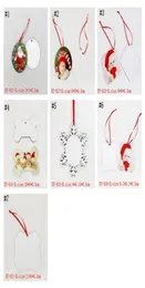 눈 승화 장식 MDF 크리스마스 라운드 장식 스퀘어 전송 인쇄 DIY 블랭크 소비 가능한 크리스마스 선물 EWF1689 WJ9615644