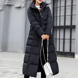 Women's Down Parkas 2022 New Style Trendy Coat Women Winter Jacket Cotton Padded Warm Maxi Puffer Ladies Long Coats Parka Femme 2903