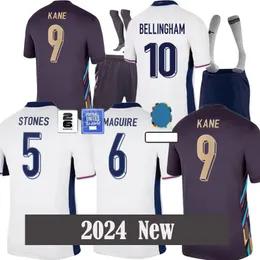 24 25 Football Shirt EnglandS TOONE Soccer Jerseys RUSSO Angleterre KANE WHITE SAKA MEAD GK KANE STERLING RASHFORD SANCHO GREALISH 2024 Men and Kids Kit