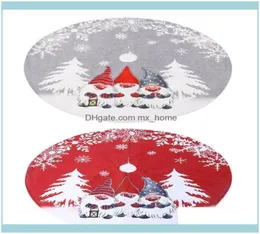 Dekoracje świąteczne świąteczne zapasy domowe sztynchristmas drzewo spódnica szwedzka gnom tomte ornament dywan dywan baza er Xmas 9873262