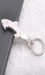 Flaschenöffner -Legierungs -Schlüsselbund und Opener Creative Fish Keychain 1 PCs 2 in 1 Form Bieröffner Keyring Can Opener Y0857423713