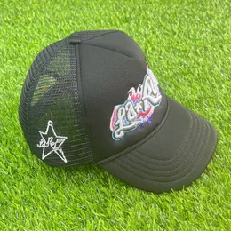 Män och kvinnor toppamerical trucker cap brev broderi soluppgången trucker hatt mesh andningsbara baseball mössor 292u