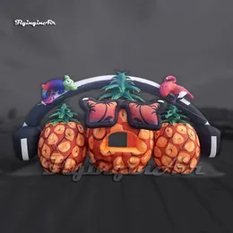 Fantastische große aufblasbare Bühne DJ Booth Ananaskabine mit Kopfhörer für Veranstaltungen