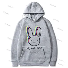 Men's Hoodies higher Sweatshirts things Bad Bunny Funny Korean Clothes Casual Pullover Harajuku Men women Hooded Hoody Hip Hop Hoodie Male 7448