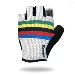 Cycling Gloves Racmmer Half Finger Bike Bicycle Racing Biking Antiskid Gel Breathable Short #SG-01