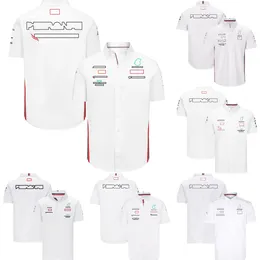 2023 Novas camisas F1 Fórmula 1 Camisa de pólo de corrida de verão Sport Sport Sport Breathable Jersey Camiseta de trabalho de trabalho uniforme de trabalho casual Casual