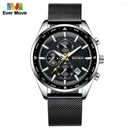 Orologi da polso muove mai orologi da uomo cronografo sport cronografo luminoso day fashion watch watch in lega di orologio maschio orologio