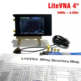 Litevna-64 50kHz ~ 6,3GHz litevna 3.95 Touch Screen vetor Network Analyzer HF VHF UHF Analisador Atualização de Nanovna 240429