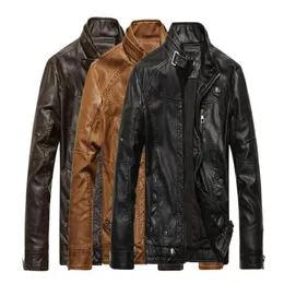 Wholesale-WEINIANUO Brand New Design Motorcycle Jackets Men Jaqueta De Couro Mens Leather Jacket Chaqueta Hombre Cuero Men's Coats 176 283S