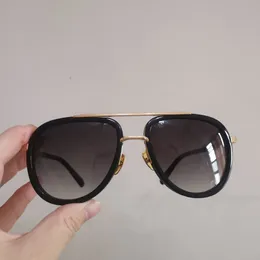 Vintage Pilot Sunglasses Mach Gold/Grey Gradient Men Sunglasses Designer Women Eyewear Summer Shades Sunnies Lunettes de Soleil UV400 Eyewear